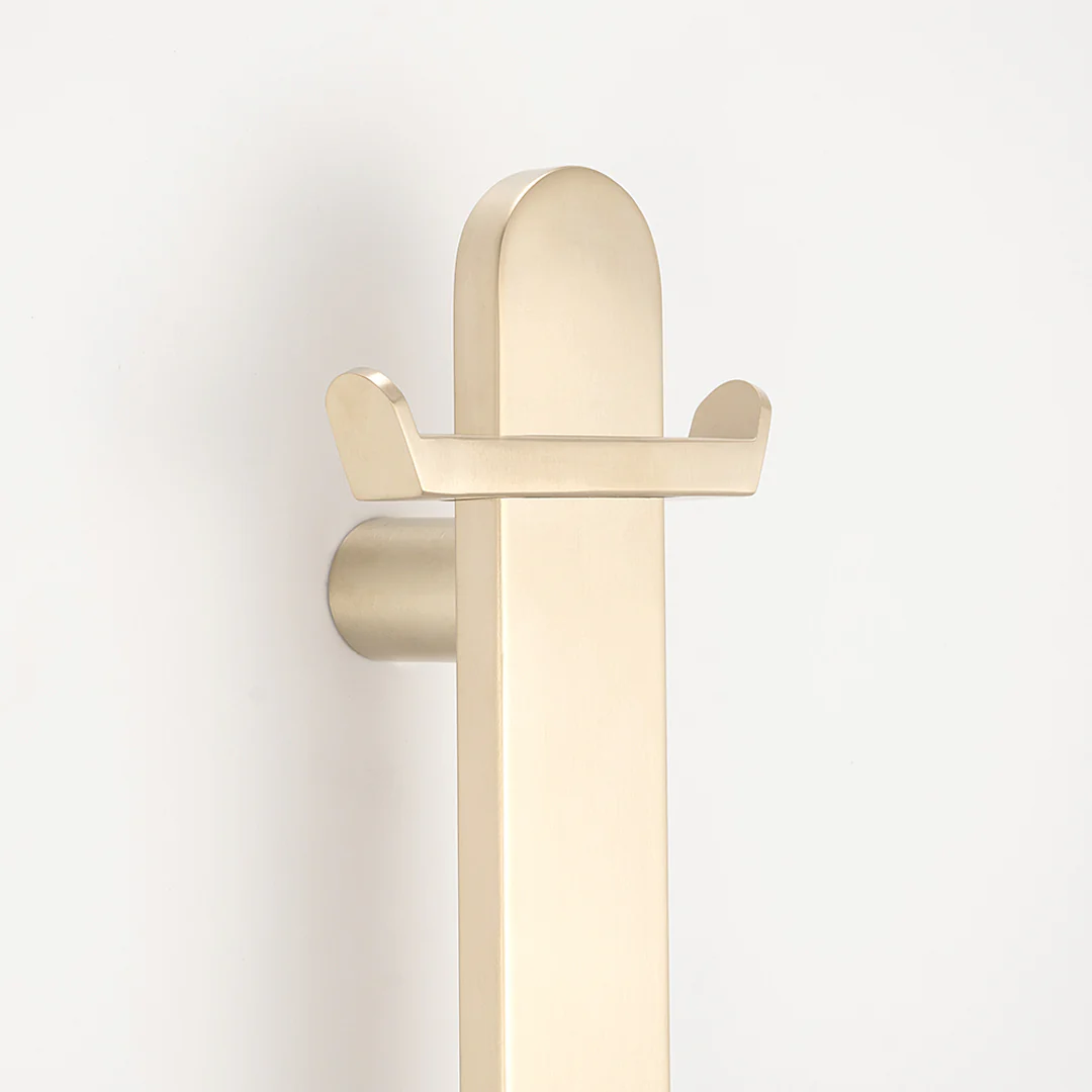 Radiant Vertical Flat Bar Hook Warm Brushed Nickel