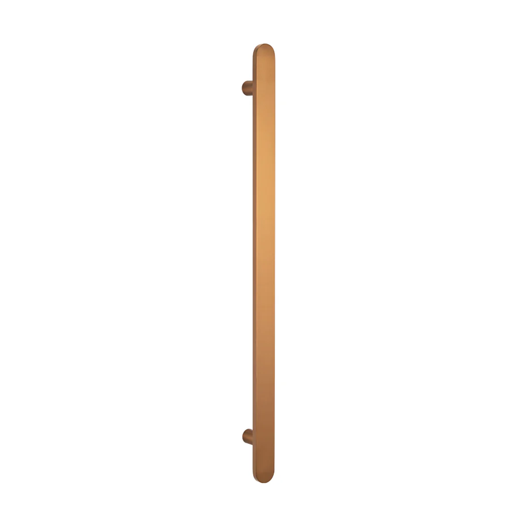 Radiant Vertical Flat Bar Towel Rail 50 X 930Mm Brushed Bronze