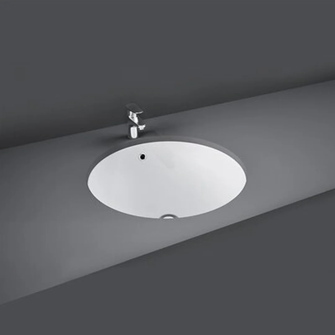 Rak Emma Round Over /Under Counter Basin 400mm 0 Tap Hole White - Image 2