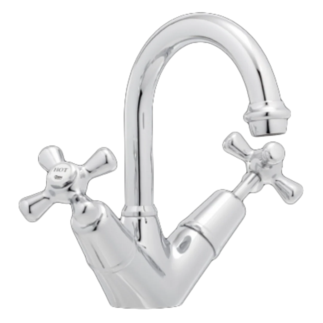 Ram Dorset Twin Basin Tap Chrome - Image 2