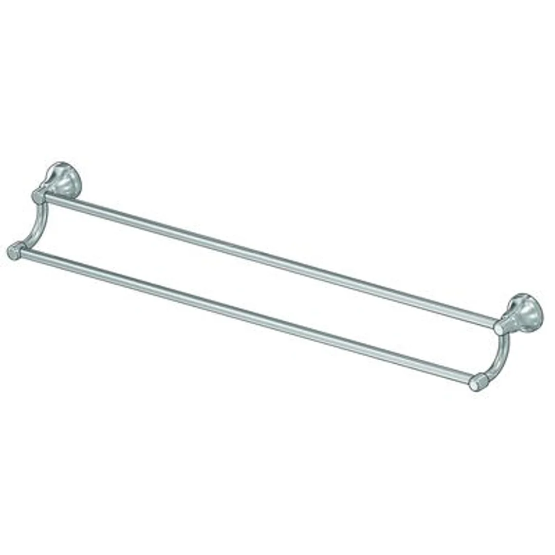 Ram Merino Double Towel Rail 740mm Chrome - Image 2
