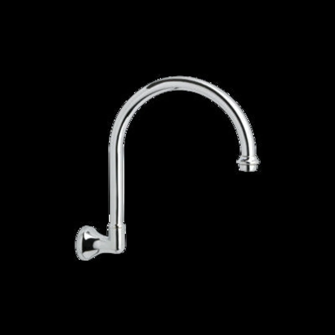 Ram Merino Wall Sink Gooseneck Spout 175mm Chrome White - Image 2