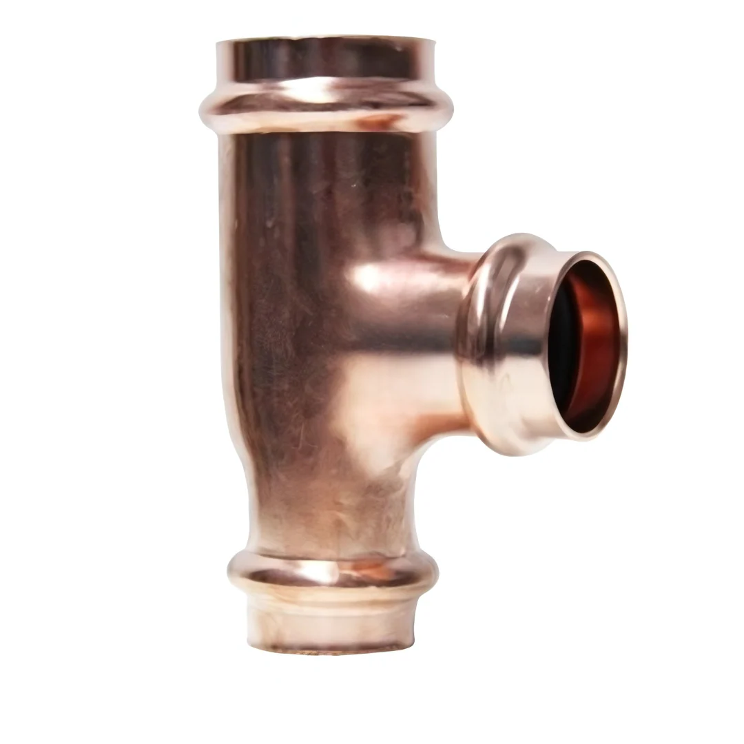 Copper Press Reducing Copper Tee - Gas - Image 2