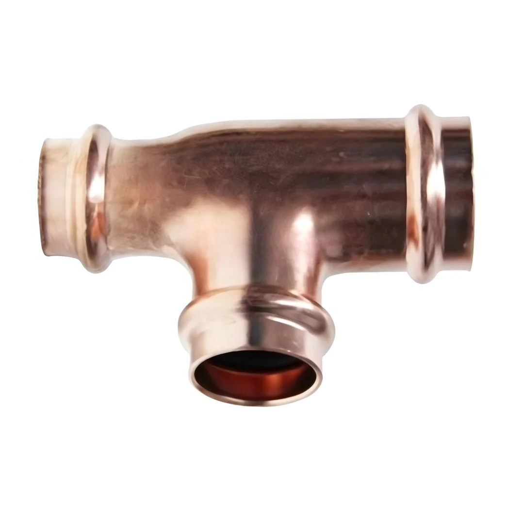 Copper Press Reducing Copper Tee - Gas - Image 3