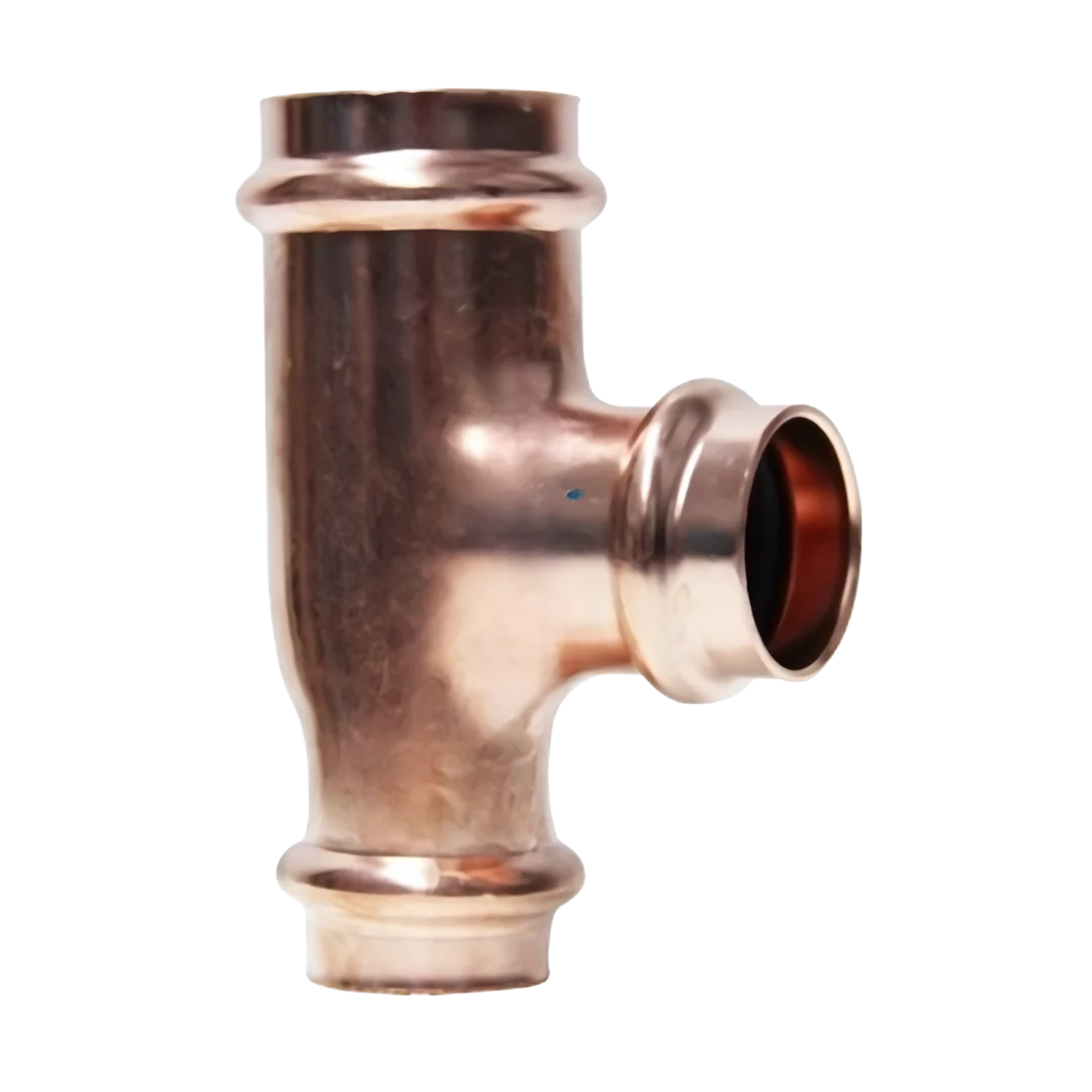 Copper Press Reducing Tee - Water - Image 2