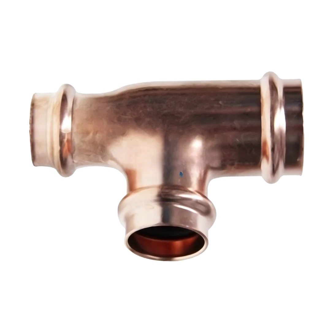 Copper Press Reducing Tee - Water - Image 3