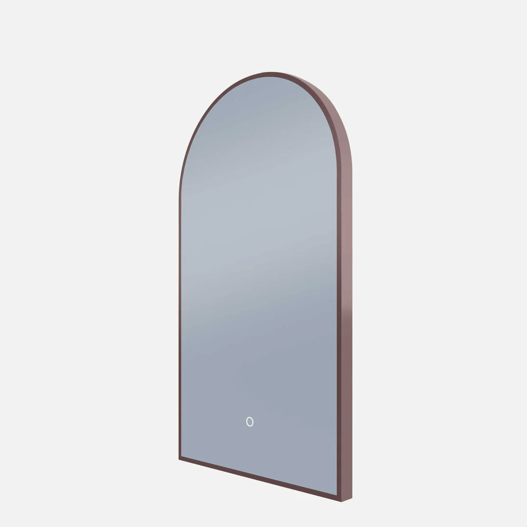 Remer A-Series Arch Backlit Mirror Cuban Bronze Frame