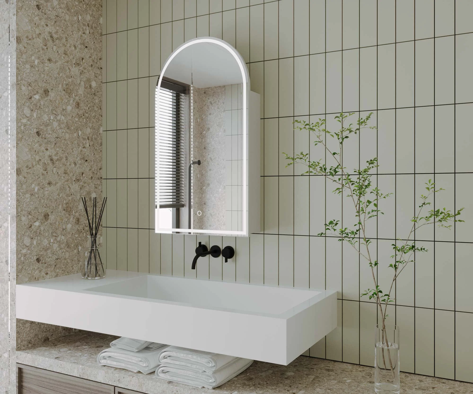 REMER BLANCA 500 LED MIRROR 500W X 900H X 146D BR50D