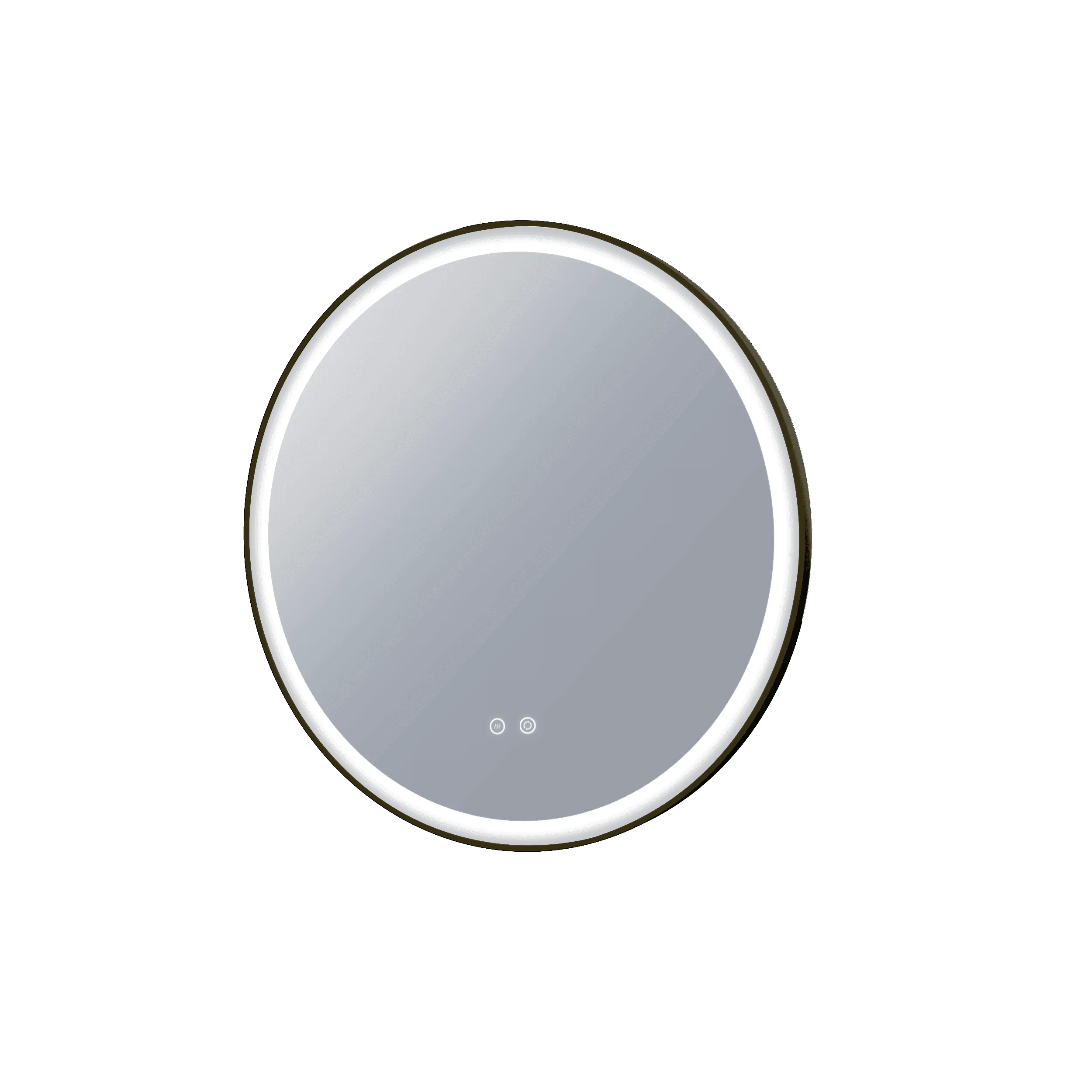 Remer Eclipse 600 Black Led Mirror 600W X 600H X 33D E60D-Mb