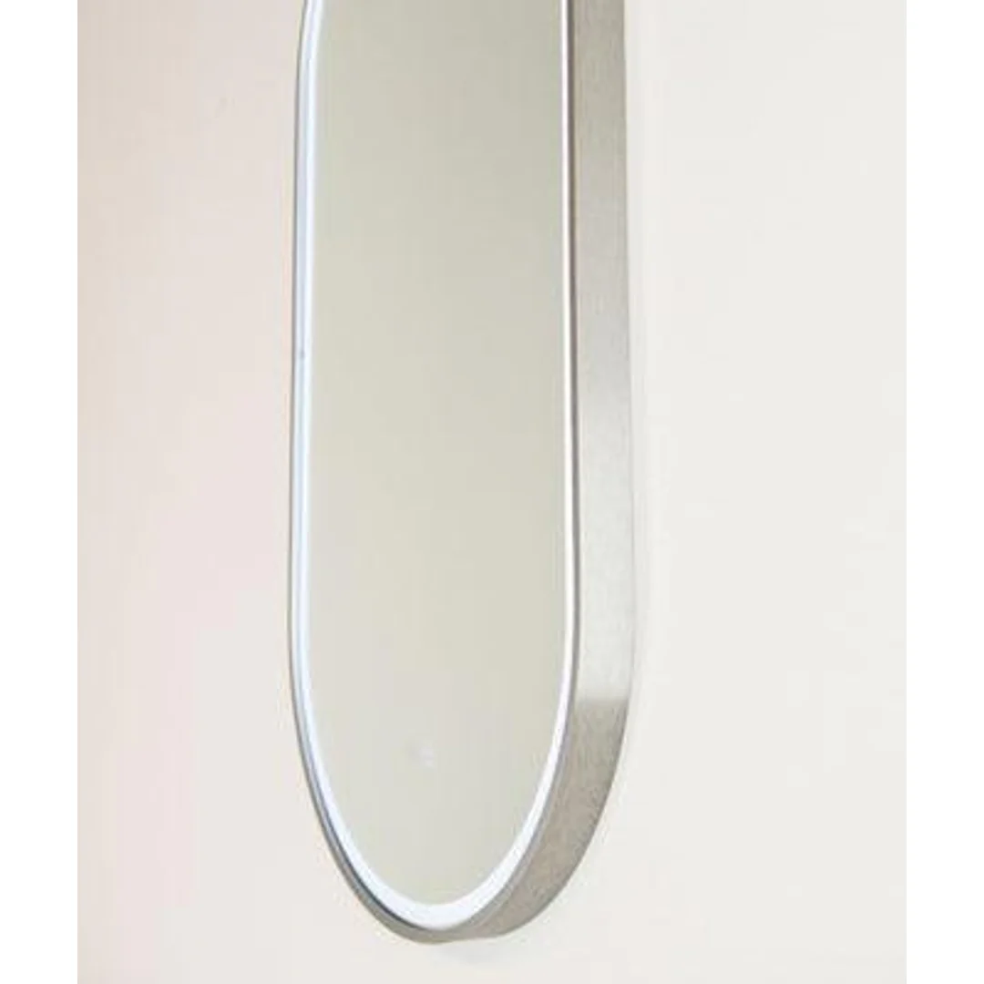 Remer Gatsby 450 Brushed Nickel Led Mirror 460W X 910H X 40H G4590D-Bn