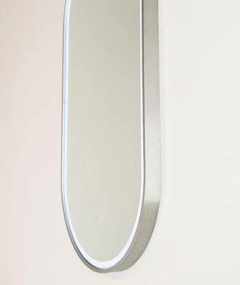 Remer Gatsby 450 Brushed Nickel Led Mirror 460W X 910H X 40H G4590D-Bn - Image 3