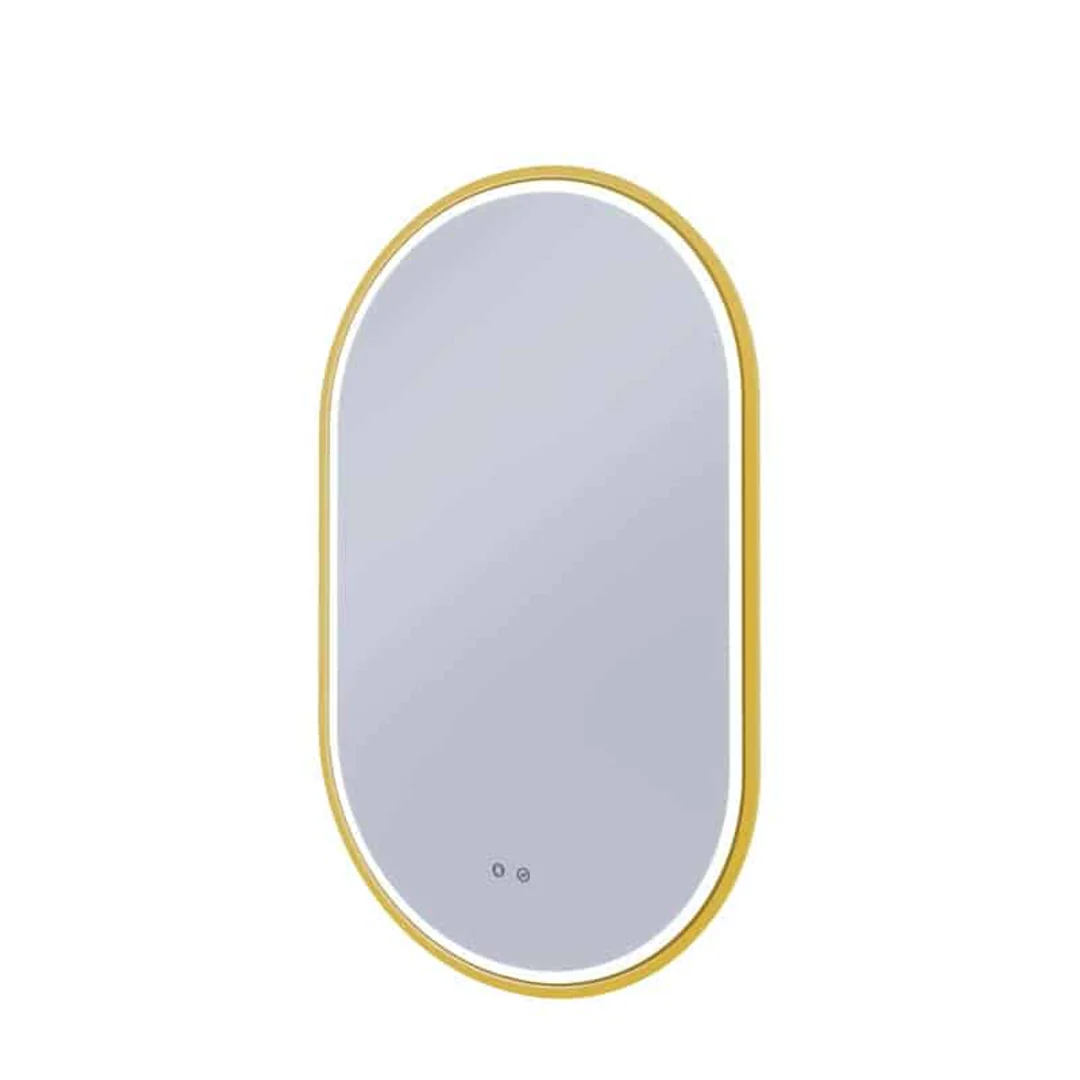 Remer Gatsby 600 Led Mirror Nordic Gold Frame With Mirage Magnifier