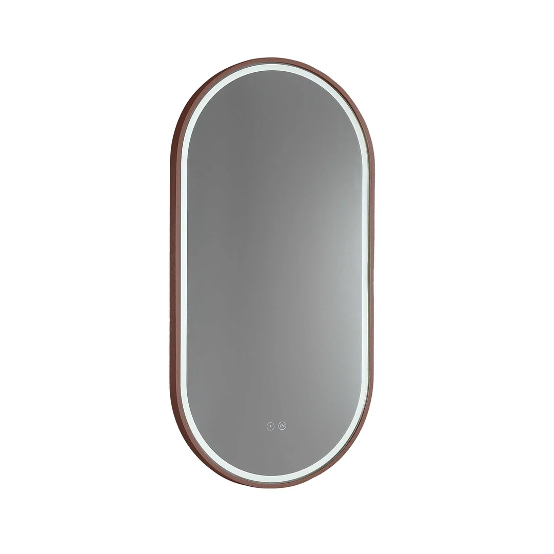 Remer Gatsby Led Mirror Cuban Bronze Frame With Mirage Magnifier