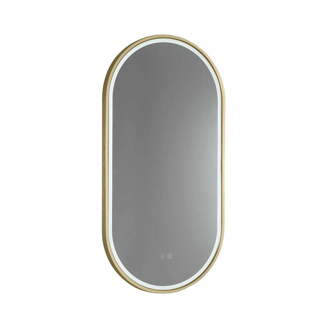 Remer Gatsby Led Mirror With Nordic Gold Frame