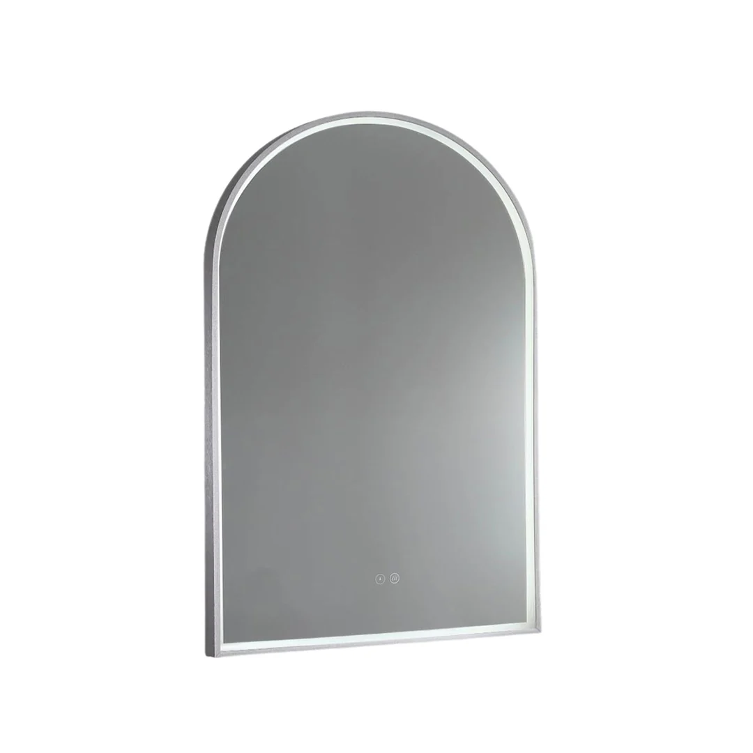 Remer Great Arch 700D Led Mirror Brits Nickel Frame With Mirage Magnifier