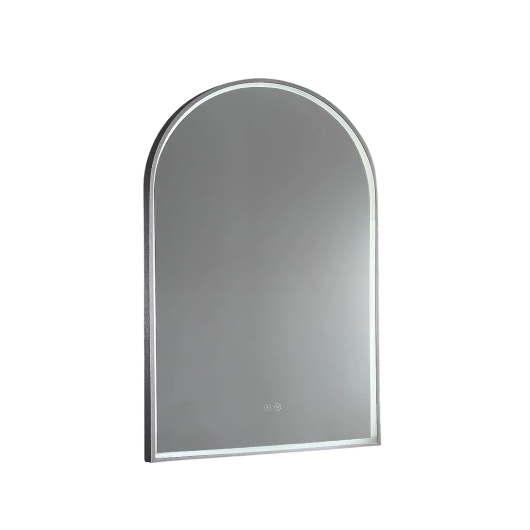 Remer Great Arch 700D Led Mirror Georgian Metal Frame With Mirage Magnifier