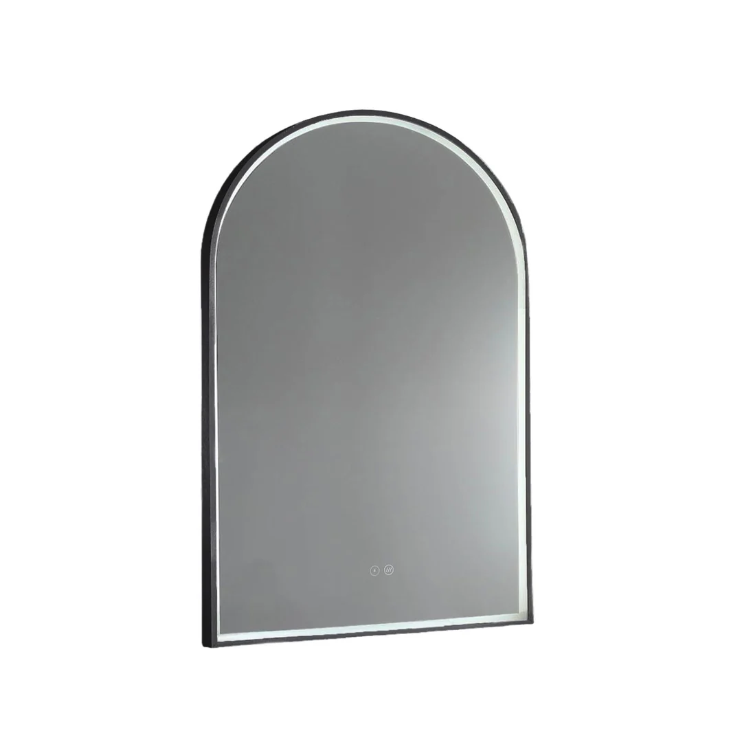 Remer Great Arch 700D Led Mirror With Manhattan Black Frame