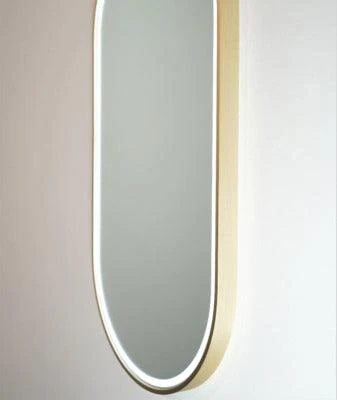 Remer Great Gatsby 450 Brushed Brass Led Mirror 460W X 1210H X 40H Gg45120D-Bb - Image 3