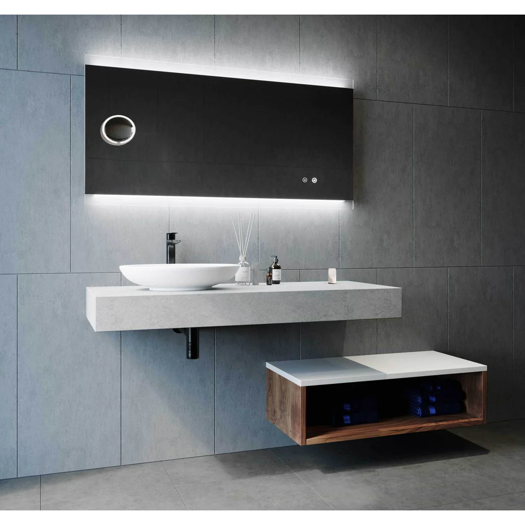 Remer Miro 1500Dmm Rectangle Led Mirror With Mirage Magnifier