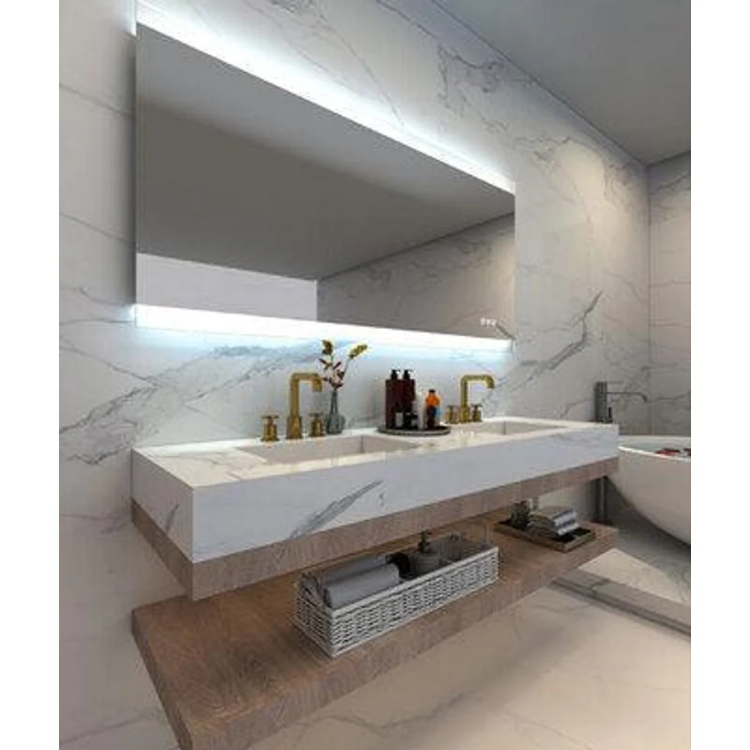 Remer Miro Premium Led Mirror With Bluetooth Speakers - 900W X 700H X 61D - Image 2