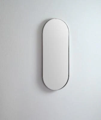 Remer Modern Oblong 460X1210 Brushed Nickel Mirror 460W X 1210H X 40D Mo46121-Bn - Image 4