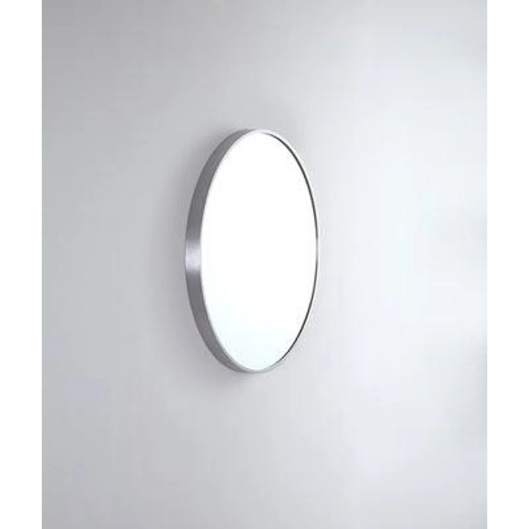 Remer Modern Round 610 Brushed Nickel Mirror 610W X 610H X 40D Mr61-Bn