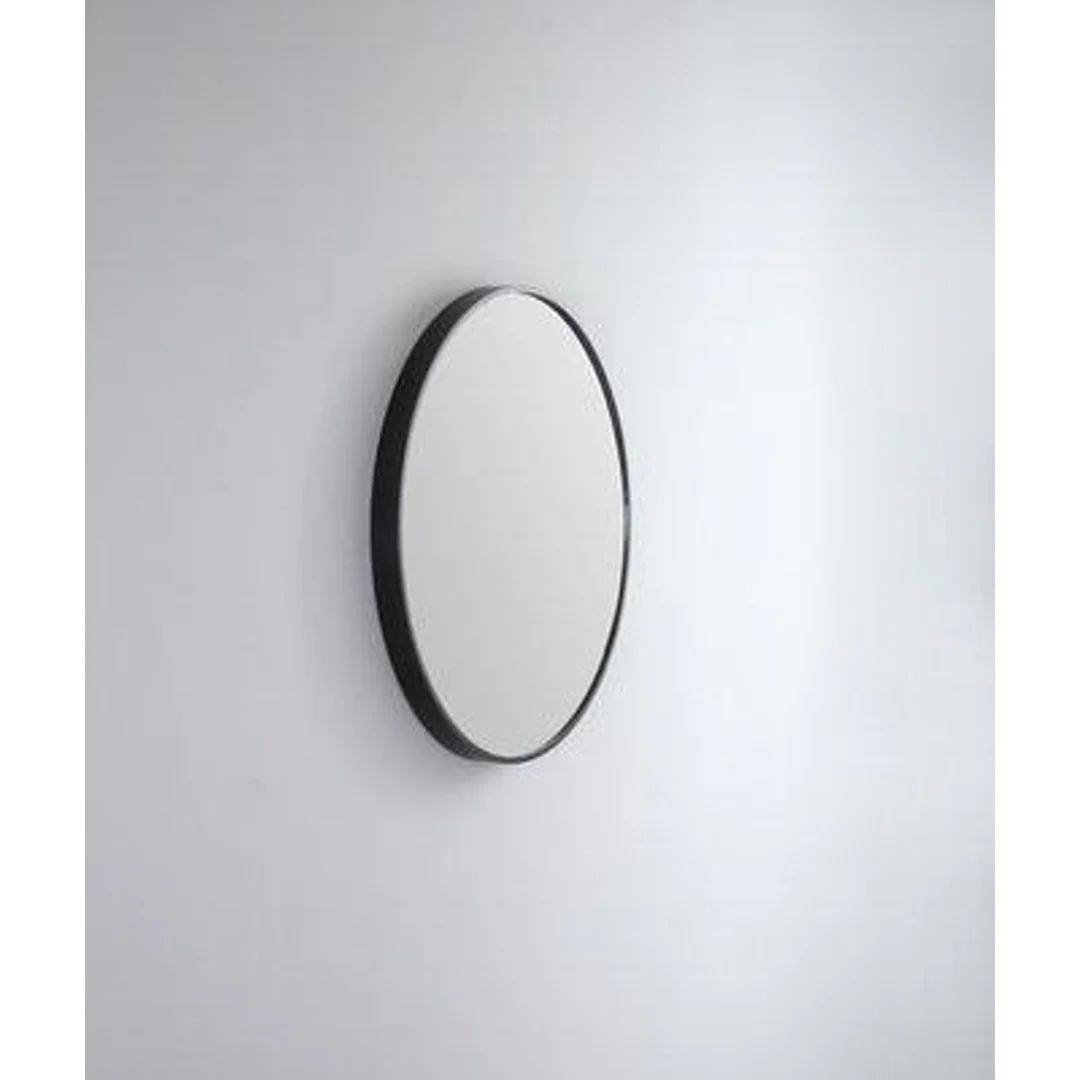 Remer Modern Round 810 Matt Black Mirror 810W X 810H X 40D Mr81-Mb - Image 2