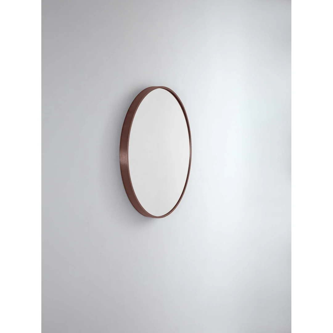 Remer Modern Round 810 Mirror With Cuban Bronze Frame
