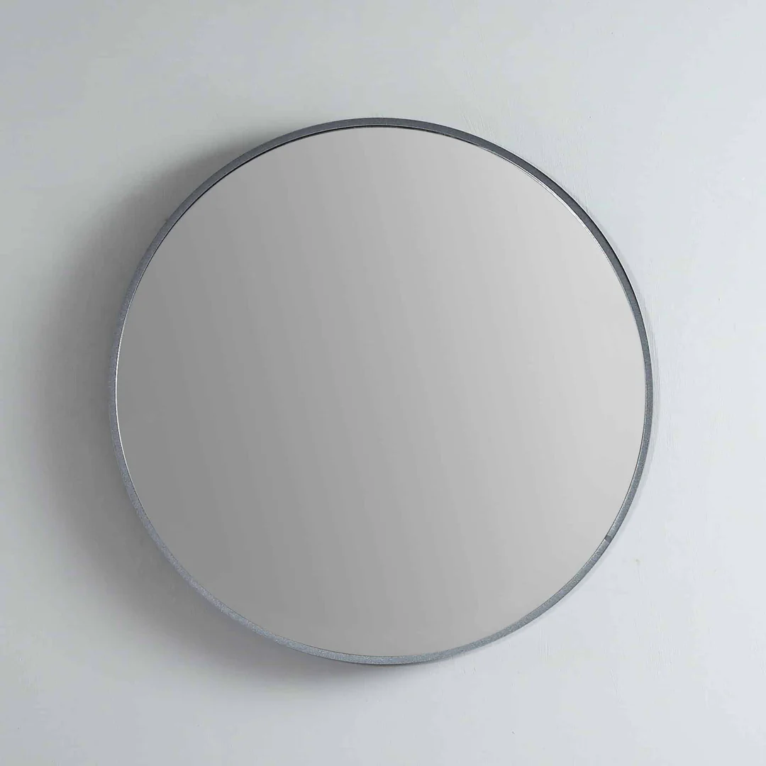 Remer Modern Round 810X810 Georgian Metal Framed Mirror With Mirage Magnifier