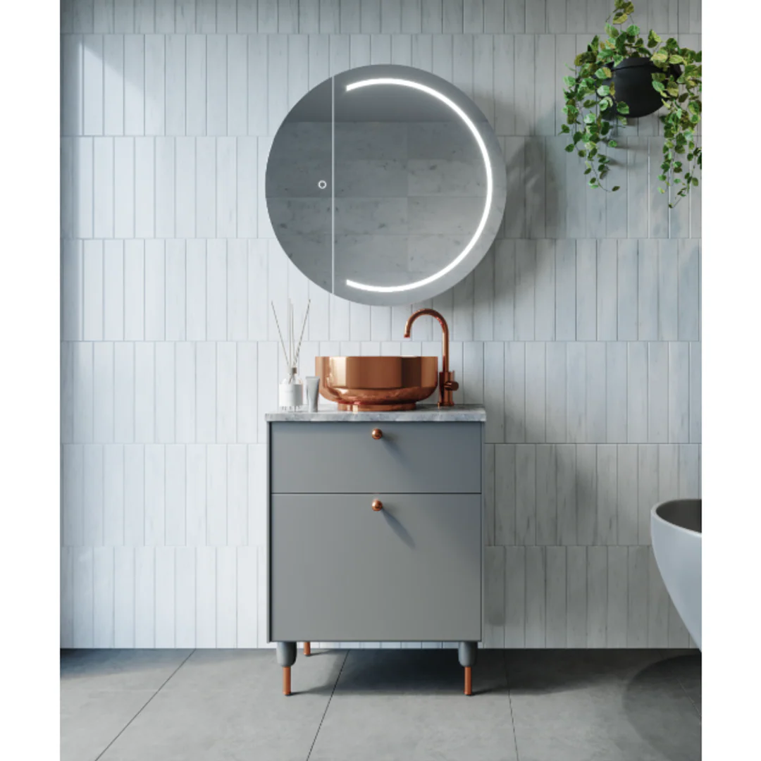 Remer Pearl 900 Round Led Shaving Cabinet - Image 2