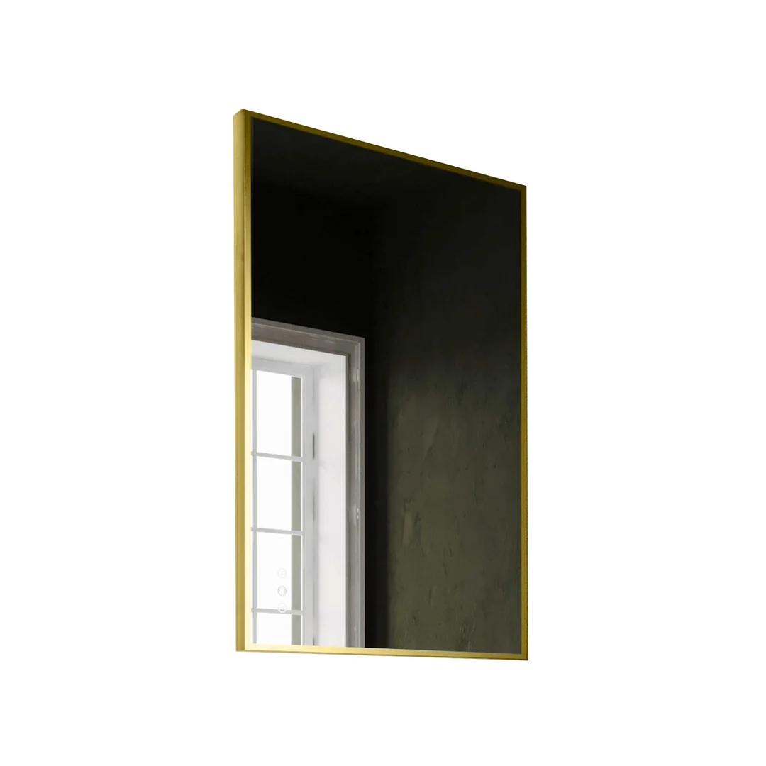 Remer R-Series Backlit Led Mirror With Nordic Gold Frame 1200X750