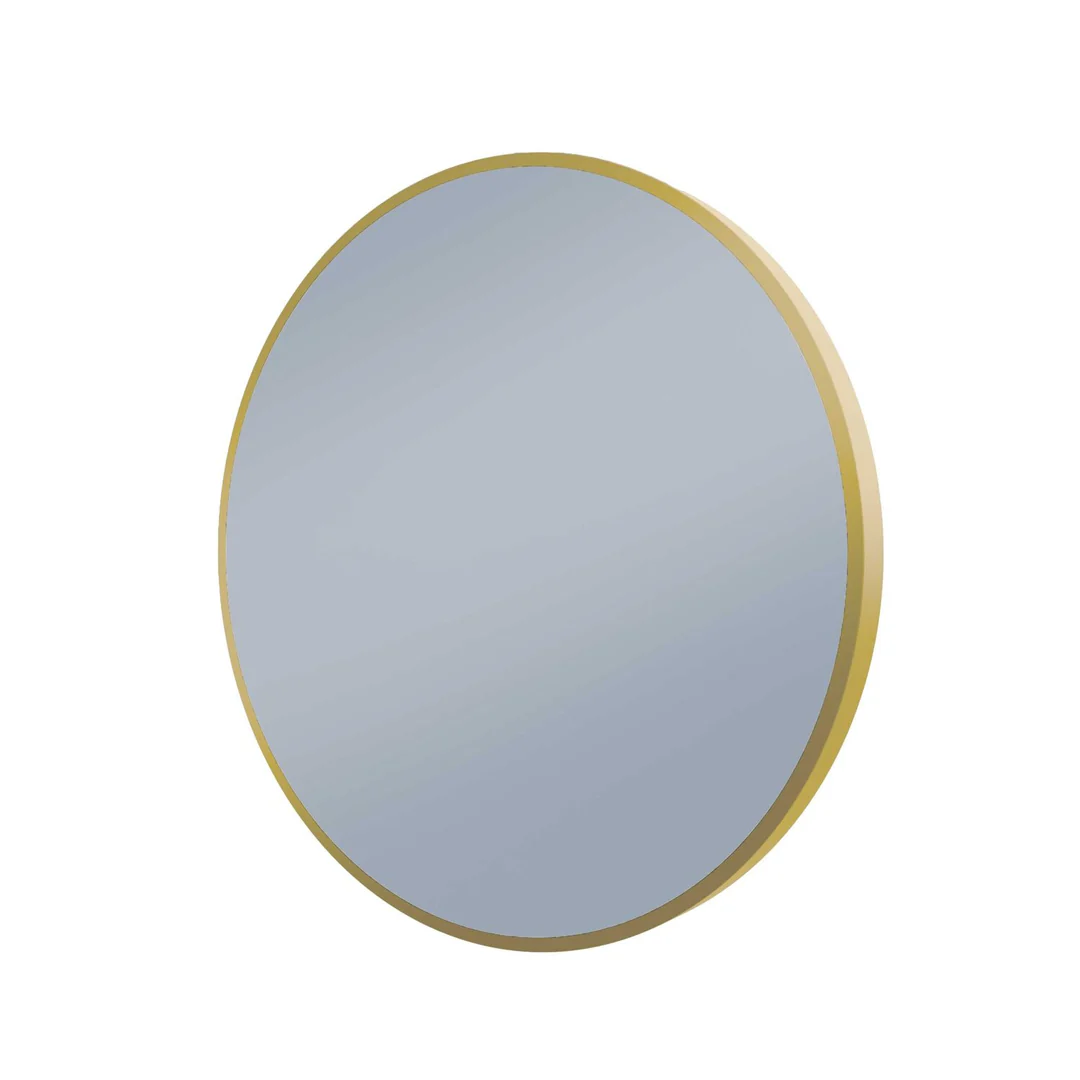 Remer S-Series 600 Round Backlit Led Mirror Nordic Gold Frame