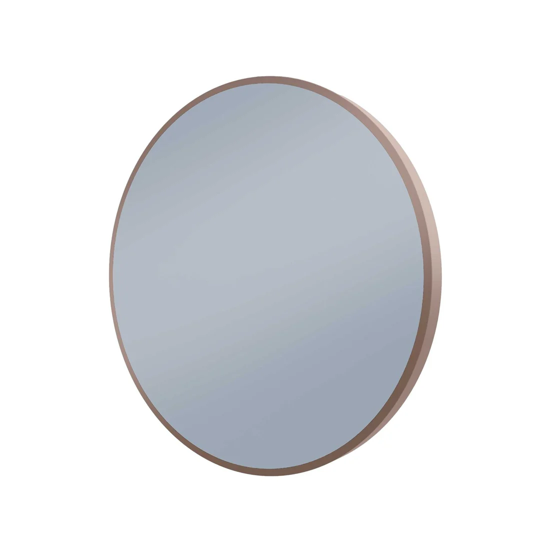 Remer S-Series 800 Round Backlit Led Mirror Demister Cuban Bronze Frame