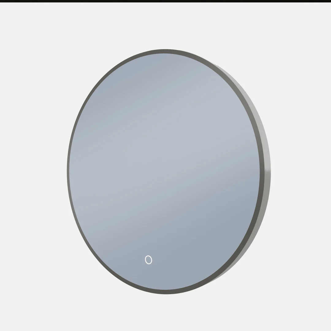 Remer S-Series 800 Round Backlit Led Mirror Demister Georgian Metal Frame