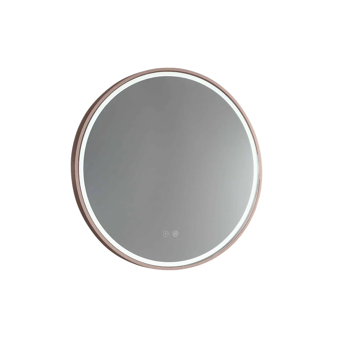 Remer Sphere 600 Round Led Mirror Georgian Metal Frame With Mirage Magnifier