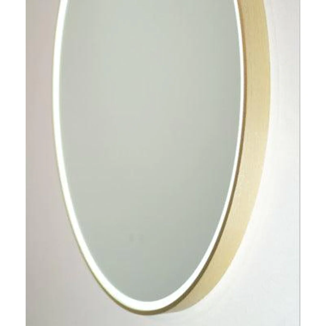 Remer Sphere 600D Brushed Brass Led Mirror 610W X 610H X 40D S60D-Bb - Image 2