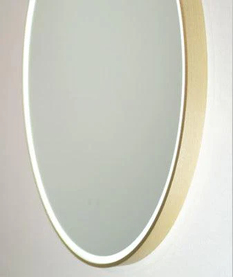 Remer Sphere 600D Brushed Brass Led Mirror 610W X 610H X 40D S60D-Bb - Image 4