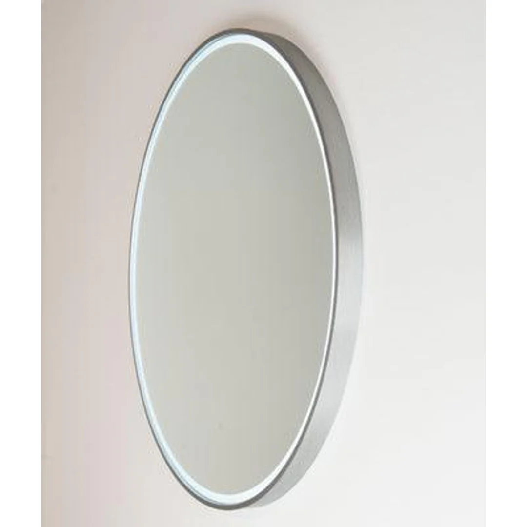 Remer Sphere 600Db Brushed Nickel Led Mirror 610W X 610H X 40D S60Db-Bn