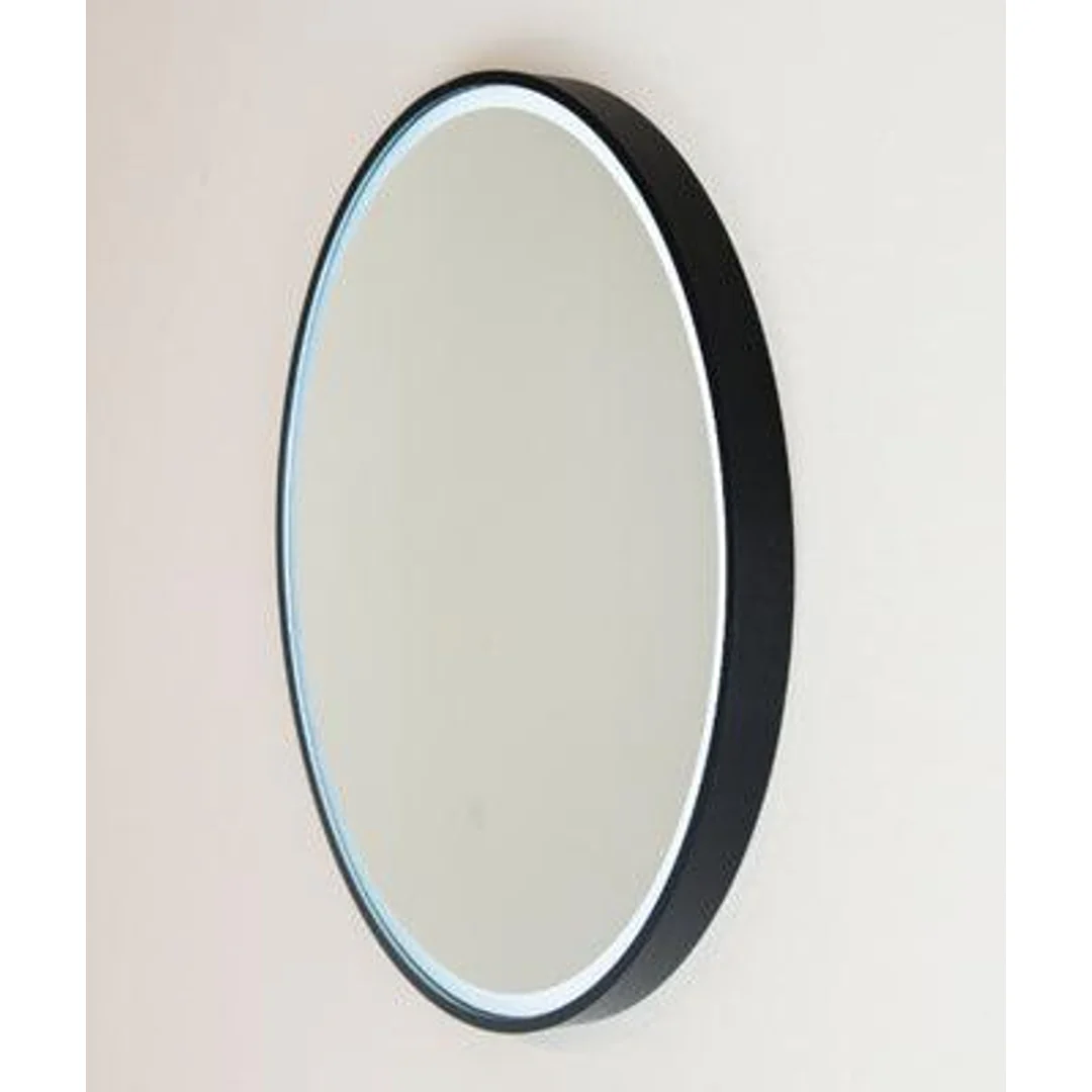 Remer Sphere 800 Matt Black Led Mirror 810W X 810H X 40D S80-Mb