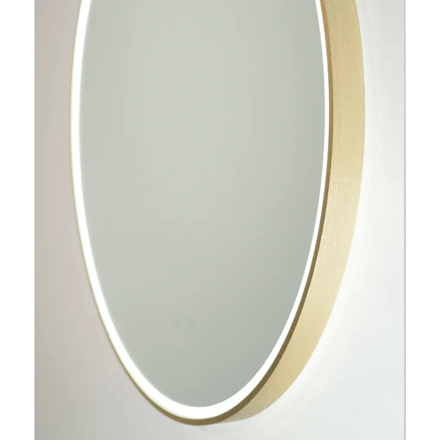 Remer Sphere 800D Led Mirror 800W X 800H X 35D Brushed Brass - Image 5