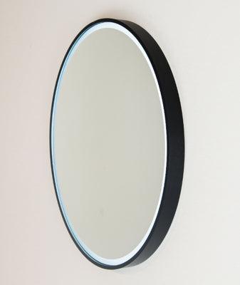 Remer Sphere Led Mirror With Demister + Bluetooth Speakers 810W X 810H X 40D - Matt Black - Image 4