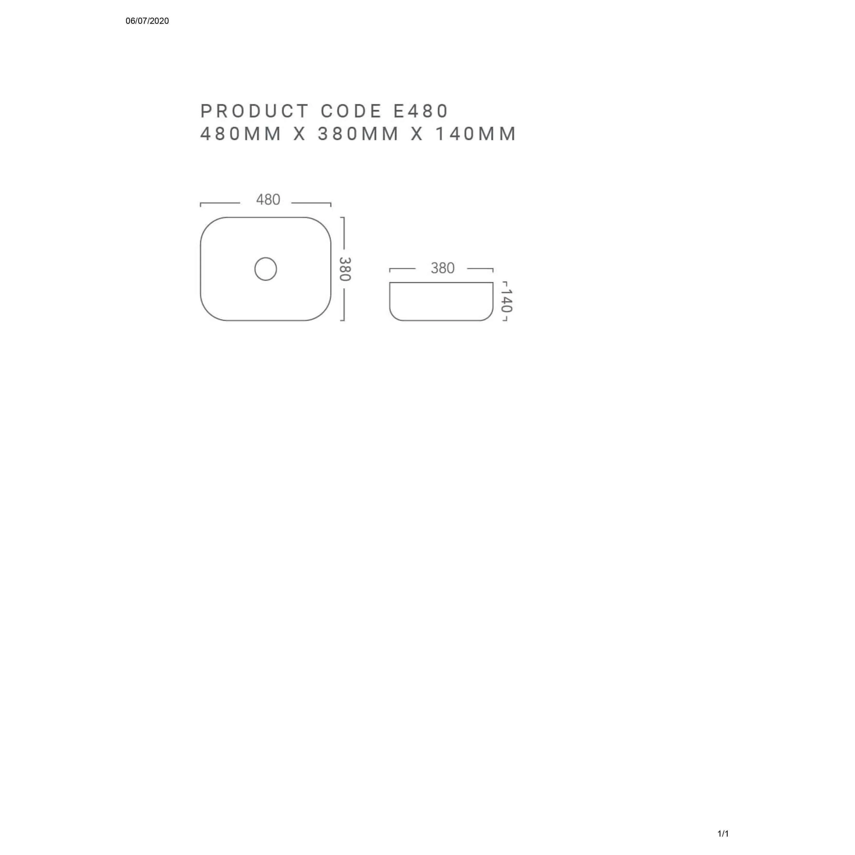 Rf Essence 480mm Above Counter Basin Nth White - Image 7