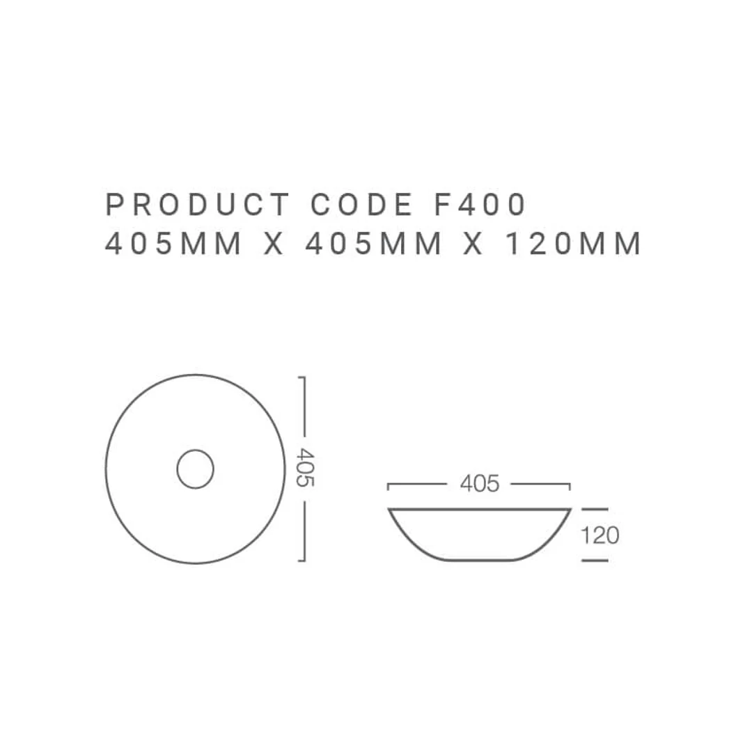 Rf Focus 400mm Round Counter Basin - Image 3
