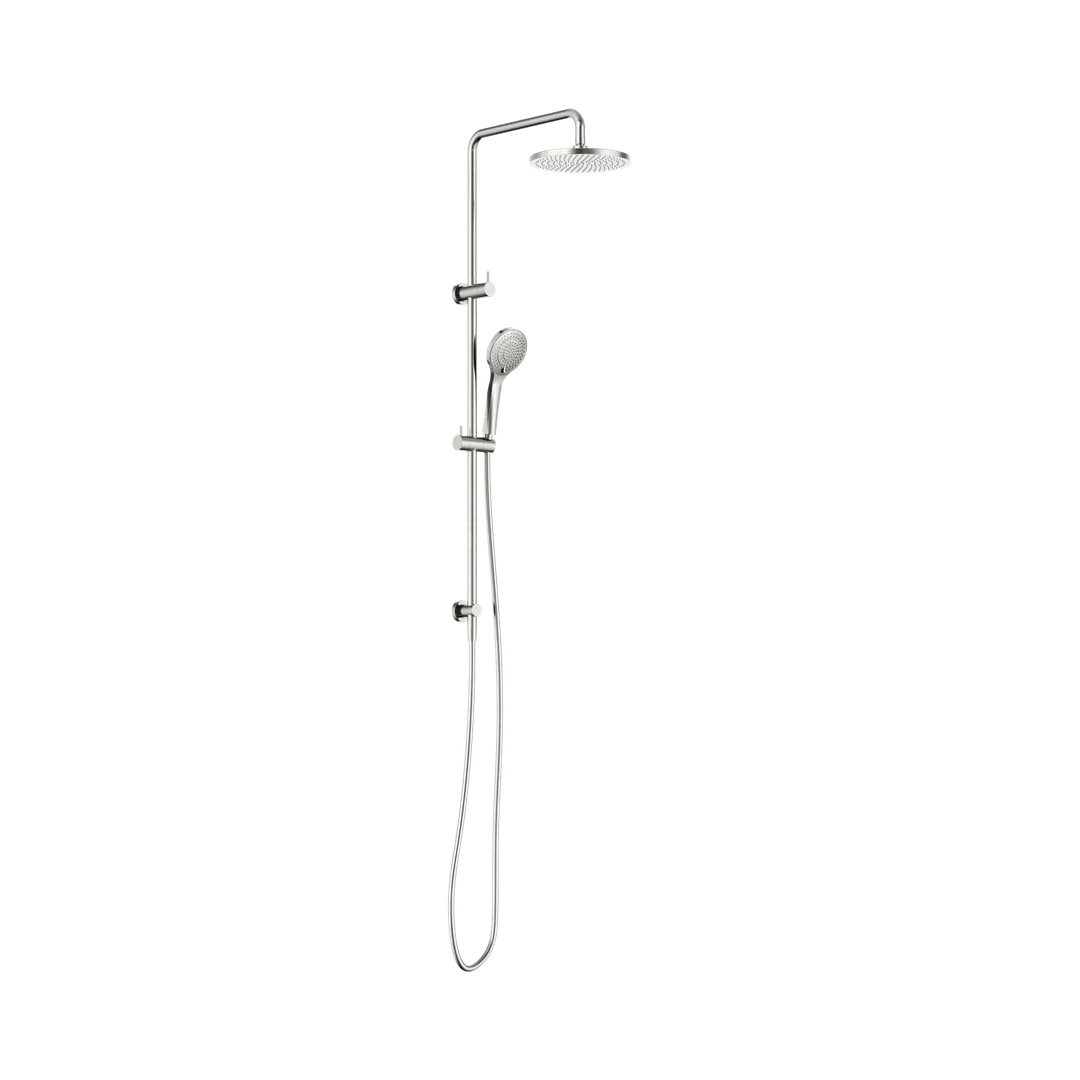 Round Twin Nero Shower With Air Nero Shower I - Brushed Nickel