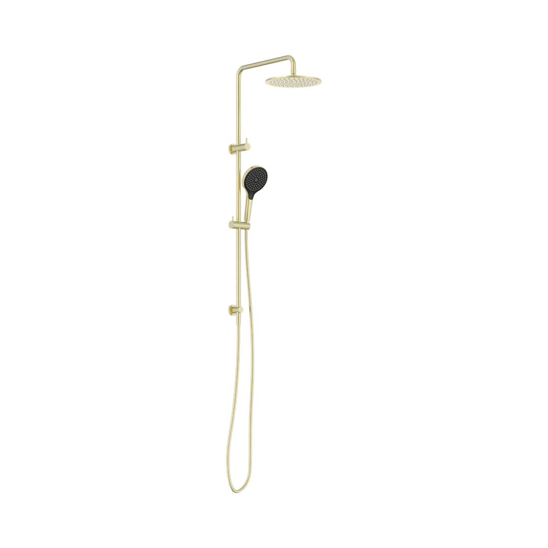 Round Twin Nero Shower With Air Nero Shower Ii - Brushed Gold