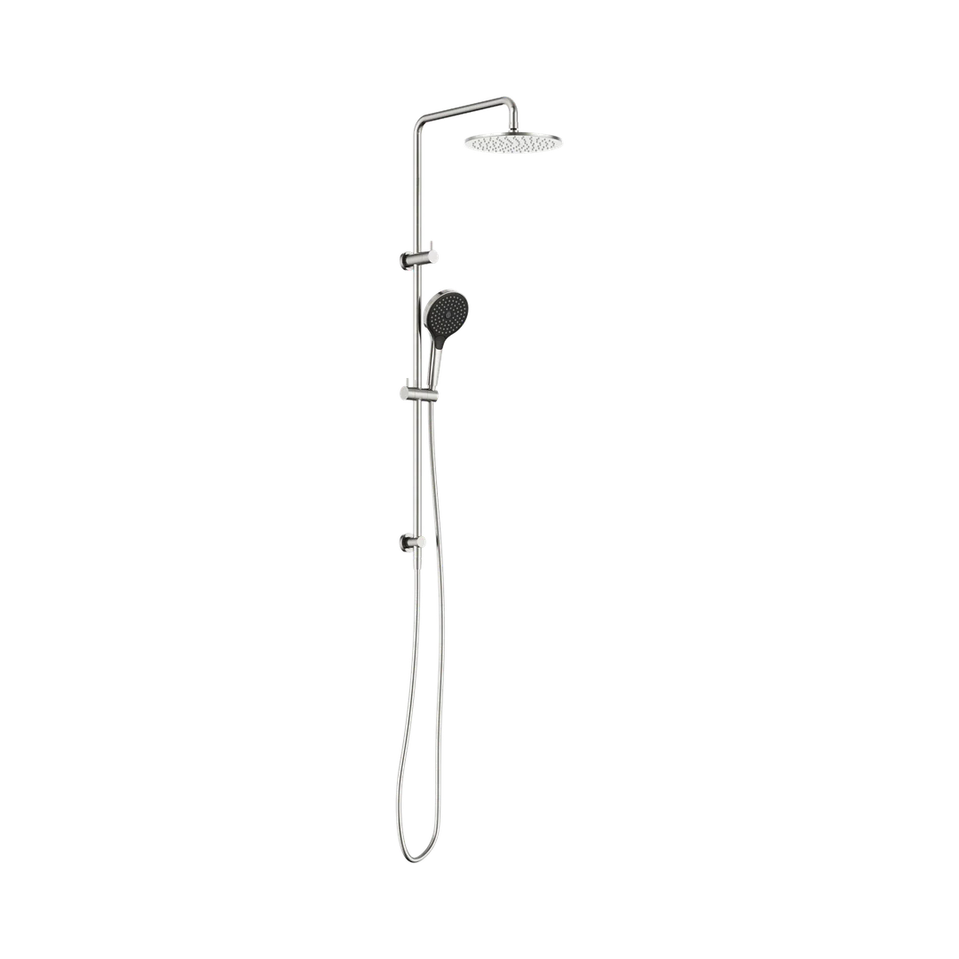 Round Twin Nero Shower With Air Nero Shower Ii - Brushed Nickel