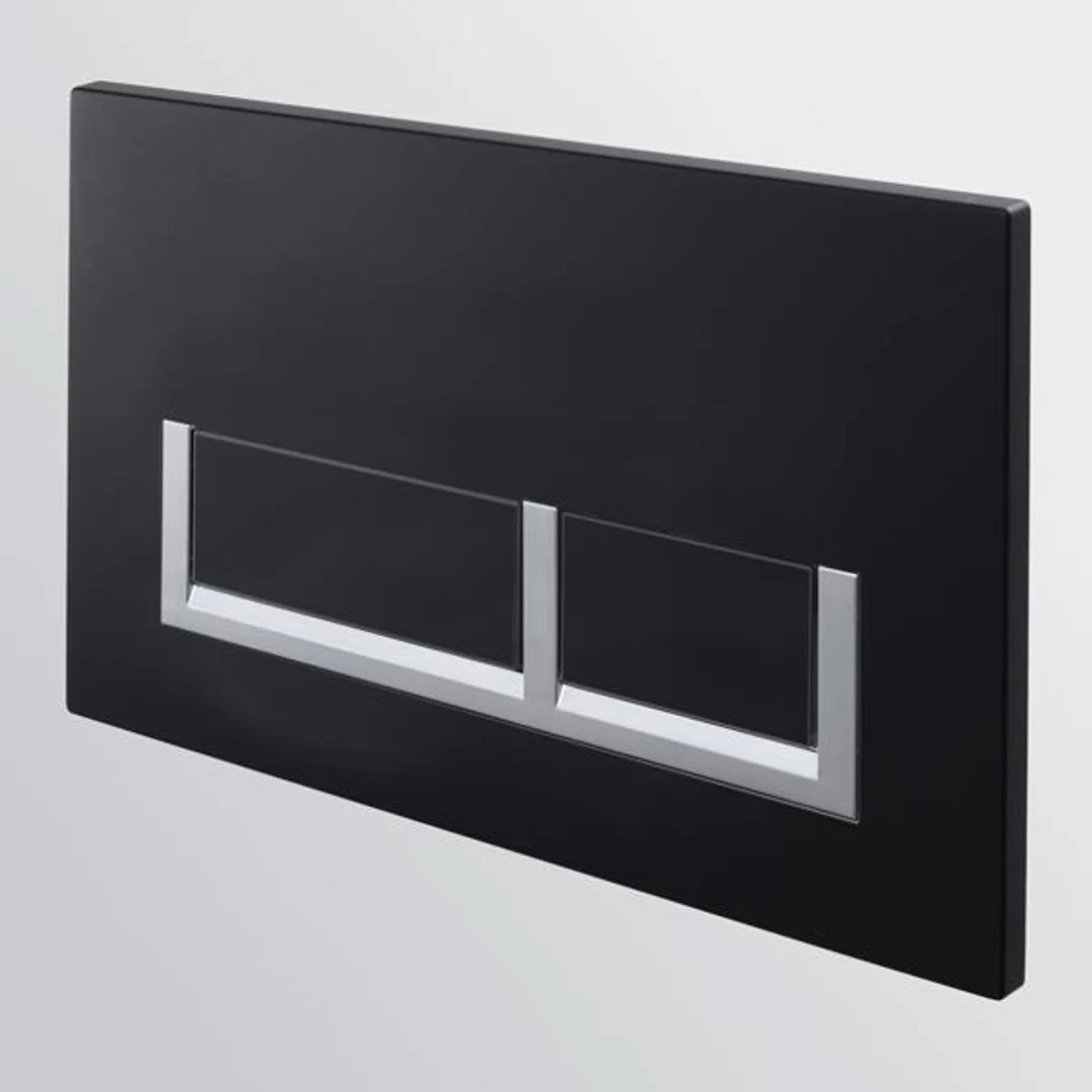 Seima Flush Plate Square Matte Black Sto-B400-B - Image 2