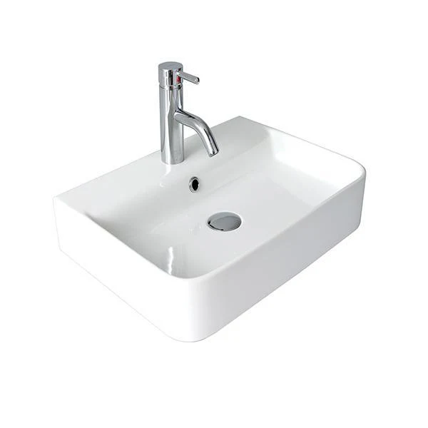 Seima Limni Wall Or Above Counter Basin White 1 Tap Hole Sbc-015 - Image 3
