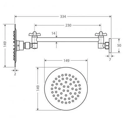 Slice Round 150mm All Directional Wall Shower Head(Fienza P#:411135) - Image 7