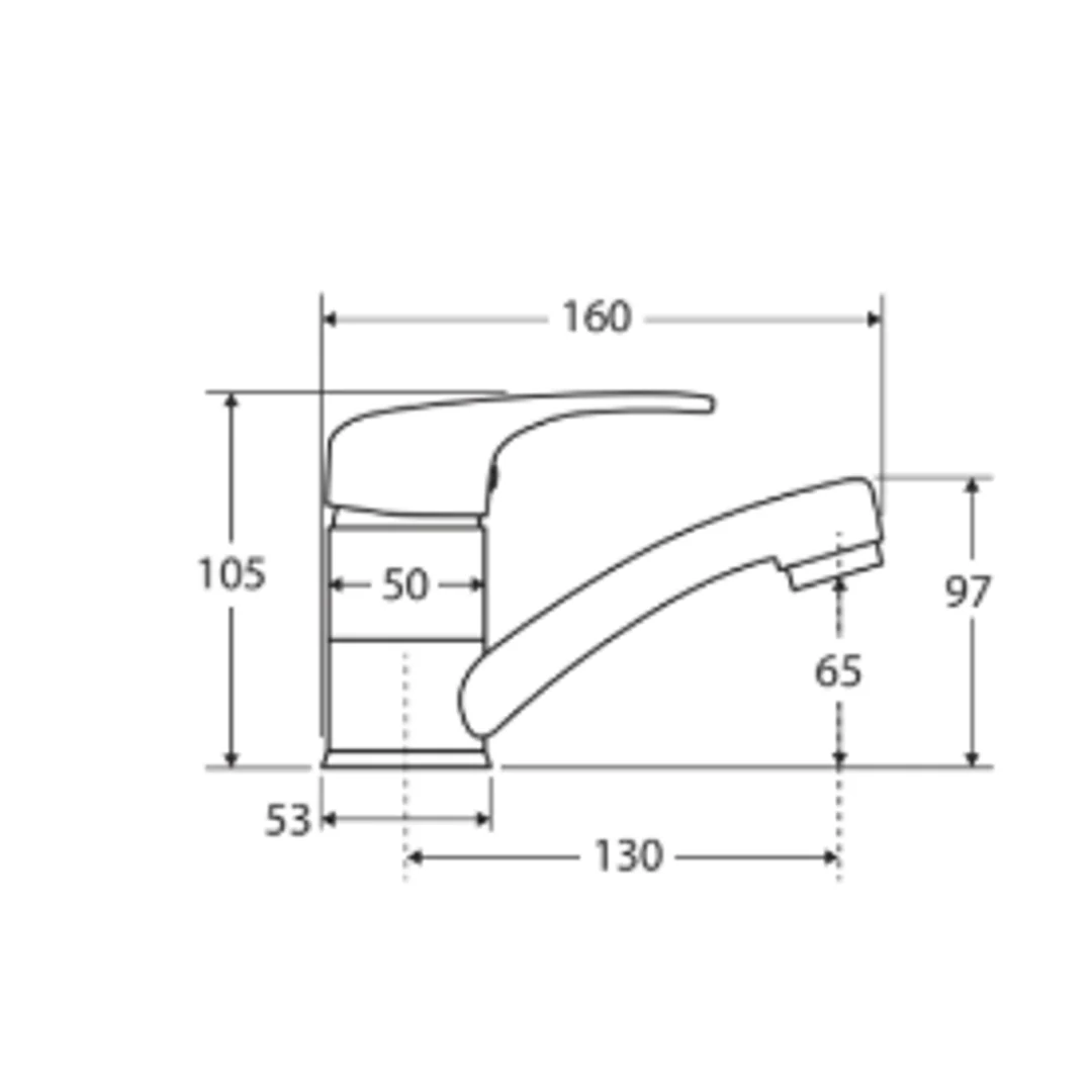 Fienza Solid Eco Swivel Basin Mixer - Image 2
